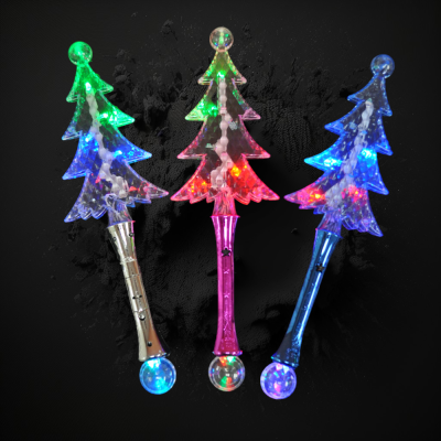 ASSORTED COLOR TREE WAND WITH PRISMATIC BALL ON BOTTOM