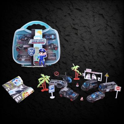 METAL ALLOY POLICE PLAY SET 