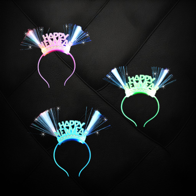 HAPPY NEW YEAR FIBER OPTIC LED BOPPERS