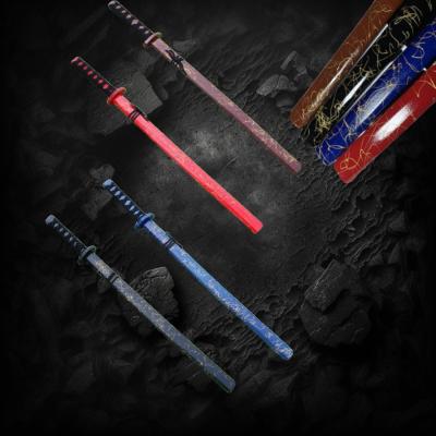 24" HAND CARVED WOODEN SWORD WITH SHEATH 