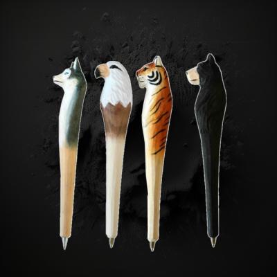 ASSORTED STYLE WOODEN CARVED PENS 