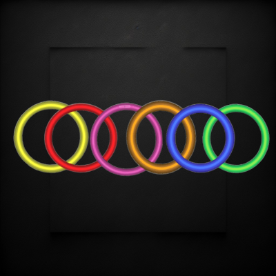 ASSORTED COLOR 22" GLOW NECKLACES