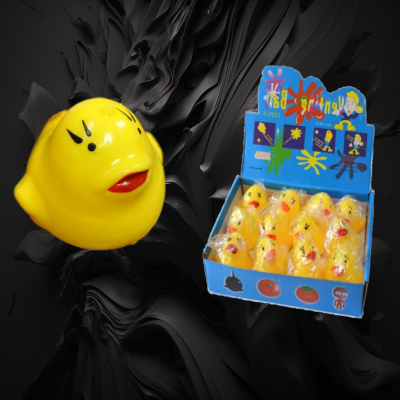 YELLOW DUCK SQUEEZE SPLAT BALL