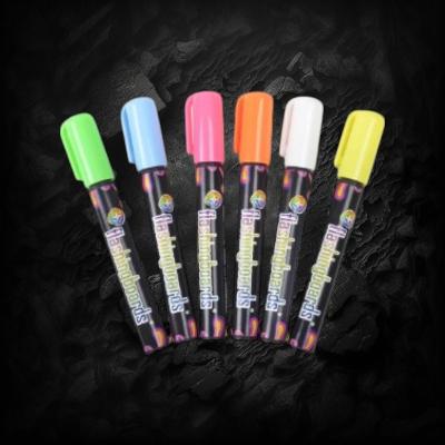 ASSORTED COLOR SIGN MARKERS FOR ACRYLIC WRITING BOARD 6/PACK