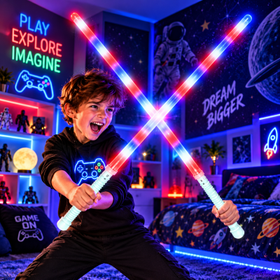 7 FUNCTION RED/WHITE/BLUE SPACE SWORD