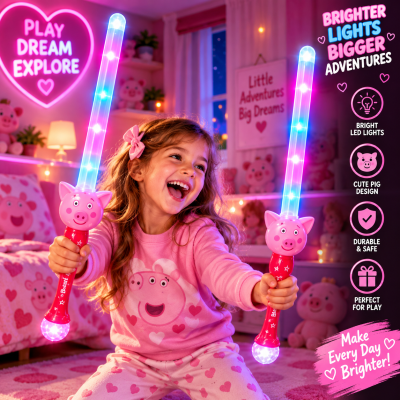 LED PIGGIE BUBBLE SWORD