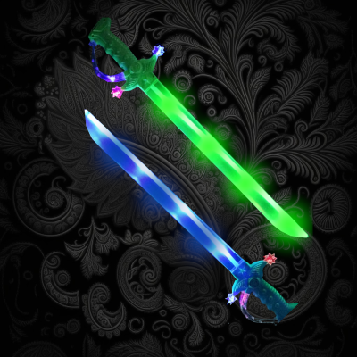 ASSORTED COLOR LED BUCCANEER SWORD