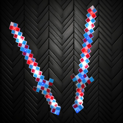 LED RED/WHITE/BLUE PIXEL SWORD