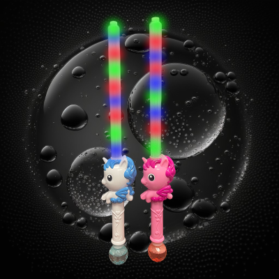 LED UNICORN BUBBLE SWORD