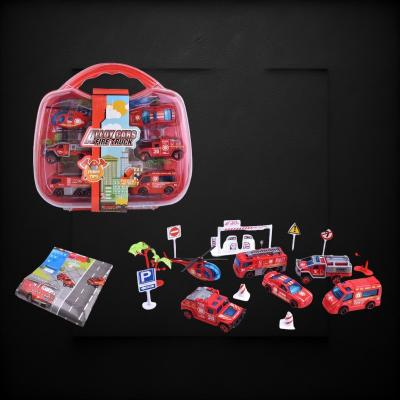 METAL ALLOY FIRE TRUCK SET