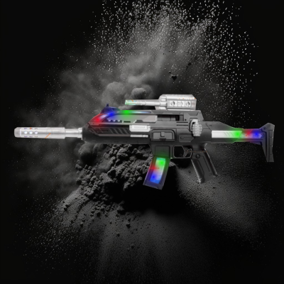 LED TOY GUN WITH LIGHTS AND SOUND