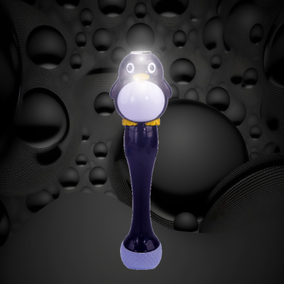 LED FLASHING BUBBLE WAND PENGUIN