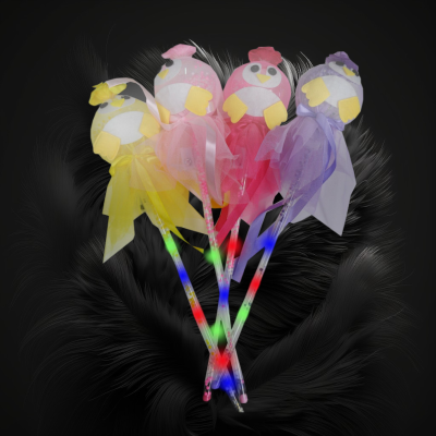 ASSORTED COLOR LED GLOVE WAND WITH LED HANDLE