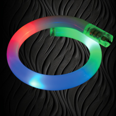 FLASHING WHITE TUBE BRACELET