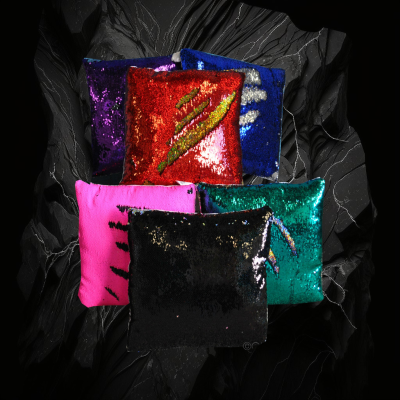 LED ASSORTED COLOR SEQUIN PILLOWS