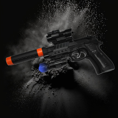 M9 SUPER PISTOL TOY GUN WITH LIGHT AND TELESCOPE