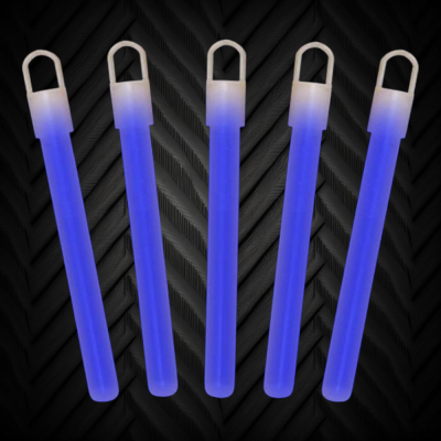 4" GENERIC GLOW STICKS - BLUE 50 BULK PACKED