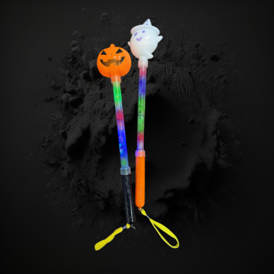 ASSORTED PUMPKIN/GHOST HALLOWEEN WAND