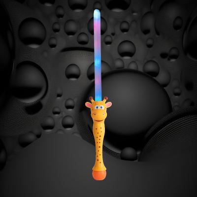 LED FLASHING GIRAFFE BUBBLE SWORD