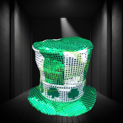 NON-FLASHING SEQUIN ST. PATRICK'S DAY HAT