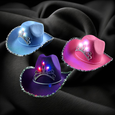 COWGIRL KIDS' LED HAT - ASST. COLORS