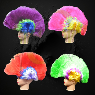 ASSORTED COLOR LARGE SIZE FLASHING MOHAWK HAT