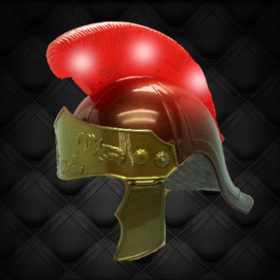 FLASHING ROMAN STYLE HELMET WITH MOHAWK