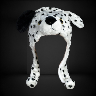 SHORT PLUSH DALMATIAN STYLE HAT
