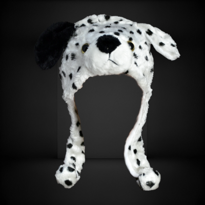 SHORT PLUSH DALMATION STYLE HAT