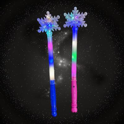 ASSORTED COLOR LED SNOWFLAKE WAND