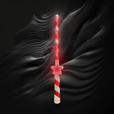 LED FLASHING CANDY CANE WAND