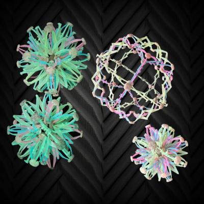 GLOW IN THE DARK NON-FLASHING ASSORTED COLOR EXPANDABLE BALL