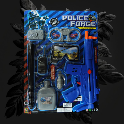 CARDED POLICE GUN PLAY SET