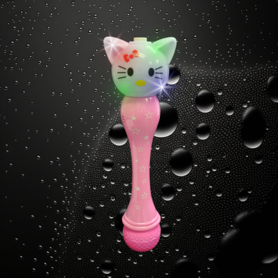 LED FLASHING KITTY BUBBLE WAND